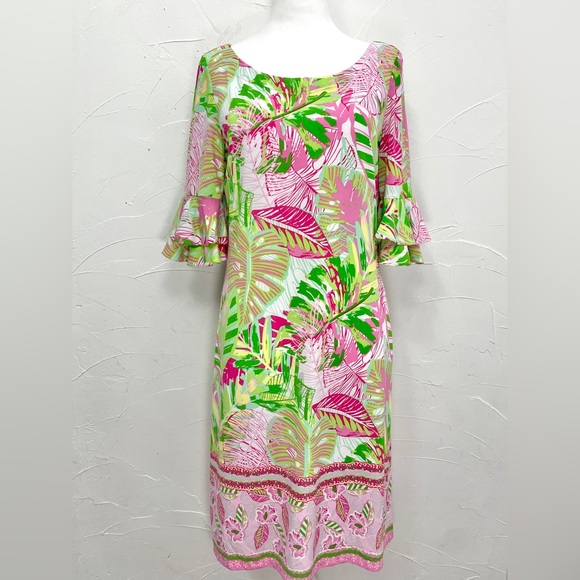 Pappagallo Erica Flutter Sleeve Shift Dress - Picture 3 of 9